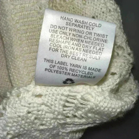 NWT! Pink Rose Crochet Knit Two Piece Set / Size XS / Cream - Picture 15 of 16